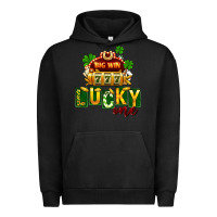 Pigment Black St Patricks Lucky One Urban Hoodie - FaDigitalArtStudio