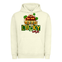 Pigment Pistachio St Patricks Lucky One Urban Hoodie - FaDigitalArtStudio