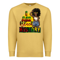 Antique Gold i am black history juneteenth Premium Sweatshirt - CowGirlArtShop