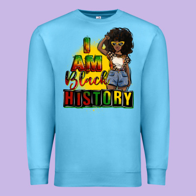 I Am Black History Juneteenth Premium Sweatshirt Designed By Cowgirlartshop