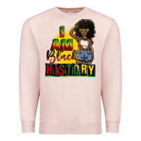 Pale Pink i am black history juneteenth Premium Sweatshirt - CowGirlArtShop