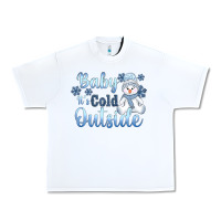 White baby it's cold outside Urban Heavy Tee - AdoDesignShop