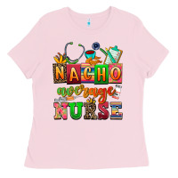 Bubblegum Pink nacho average nurse Ladies Tee - AdoDesignShop