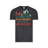 Vintage Black life is meant for good friends and great adventure Vintage Tee - MaliasSmallBusiness