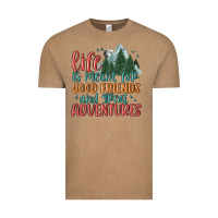 Vintage Coffee life is meant for good friends and great adventure Vintage Tee - MaliasSmallBusiness