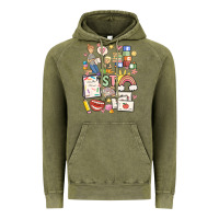 Vintage Olive can't talk right now doing speech therapy stuff Vintage Hoodie - MaliasSmallBusiness