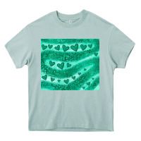 Arona green glitter heart Heavy Core Tee - JahusDesignShop