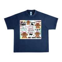 Navy cow farm life Urban Heavy Tee - MaliasSmallBusiness