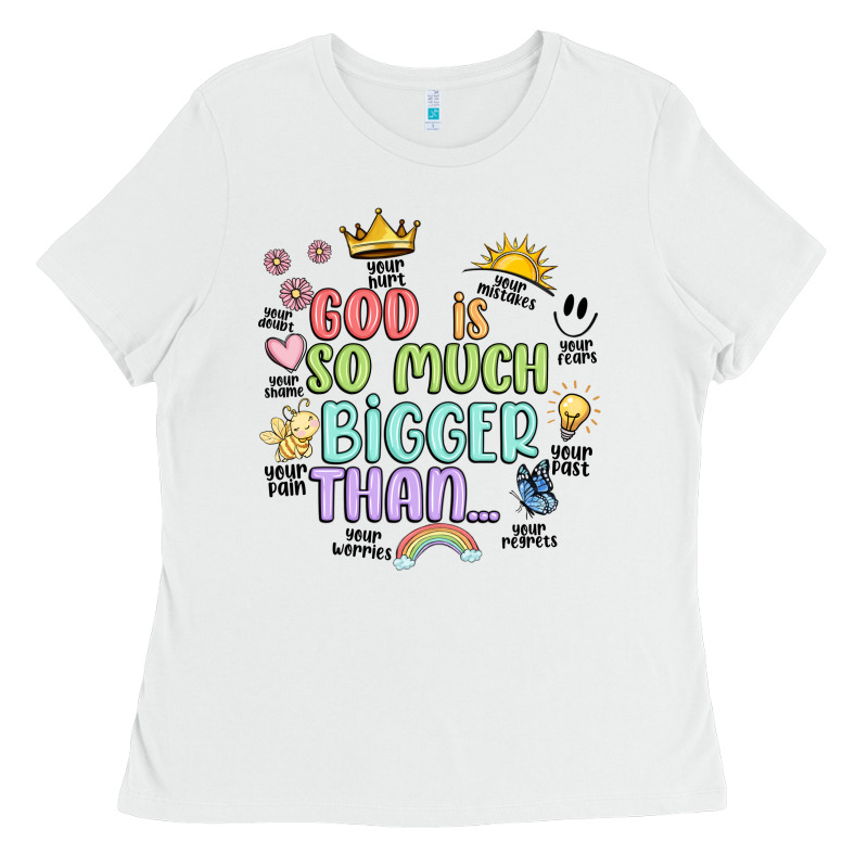 God Is Bigger Ladies Tee by JahusDesignShop | Teevron