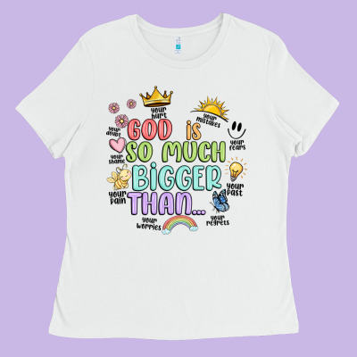 God Is Bigger Ladies Tee Designed By Jahusdesignshop