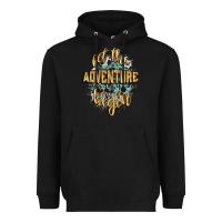 Black let the adventure begin 2024 Heavyweight Hoodie - CowGirlArtShop