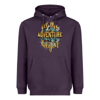 Plum let the adventure begin 2024 Heavyweight Hoodie - CowGirlArtShop