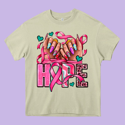 Hope With Woman Hands Heavy Core Tee Designed By Adodesignshop