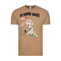 Vintage Coffee so hoppin boujee easter bunny  belt bag ins Vintage Tee - MaliasSmallBusiness