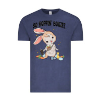 Vintage Denim so hoppin boujee easter bunny  belt bag ins Vintage Tee - MaliasSmallBusiness