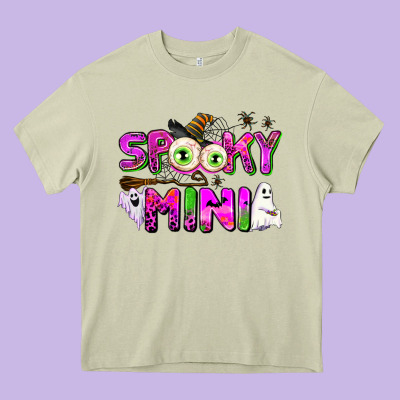 Spooky Mini Heavy Core Tee Designed By Adodesignshop