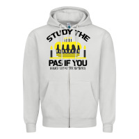 Dove Grey Study the past if you would define the future shi Zipper Hoodie - Bettercallsaul