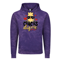Cloud Purple chicks dig me Vintage Hoodie - MaliasSmallBusiness