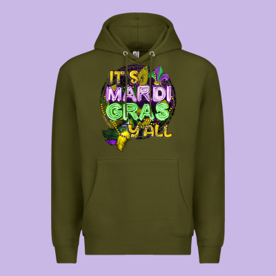 Its Mardi Gras Yall Premium Hoodie Designed By Cowgirlartshop