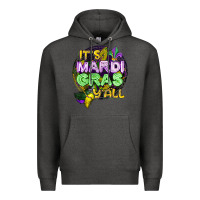 Charcoal Heather its mardi gras yall Premium Hoodie - CowGirlArtShop