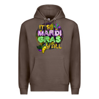 Coffee its mardi gras yall Premium Hoodie - CowGirlArtShop