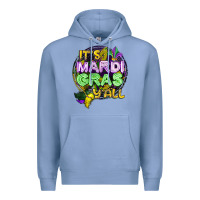 Colony Blue its mardi gras yall Premium Hoodie - CowGirlArtShop