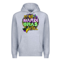Heather Grey its mardi gras yall Premium Hoodie - CowGirlArtShop