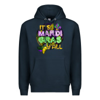 Navy its mardi gras yall Premium Hoodie - CowGirlArtShop
