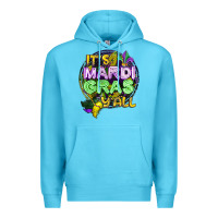 Ocean Blue its mardi gras yall Premium Hoodie - CowGirlArtShop