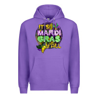 Purple its mardi gras yall Premium Hoodie - CowGirlArtShop