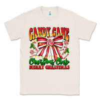 Natural Candy Cane Christmas Club Classic Tee - CowhideDigitalArt