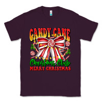 Plum Candy Cane Christmas Club Classic Tee - CowhideDigitalArt