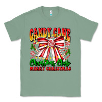 Sage Candy Cane Christmas Club Classic Tee - CowhideDigitalArt