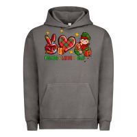 Pigment Tornado Peace Love Elf Christmas Urban Hoodie - BundleAndBundleShop