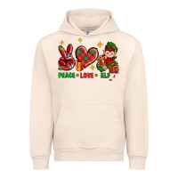 Sandshell Peace Love Elf Christmas Urban Hoodie - BundleAndBundleShop