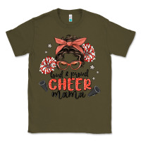 Army Green loud&proud mama messy bun Classic Tee - MaliasSmallBusiness