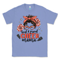 Colony Blue loud&proud mama messy bun Classic Tee - MaliasSmallBusiness