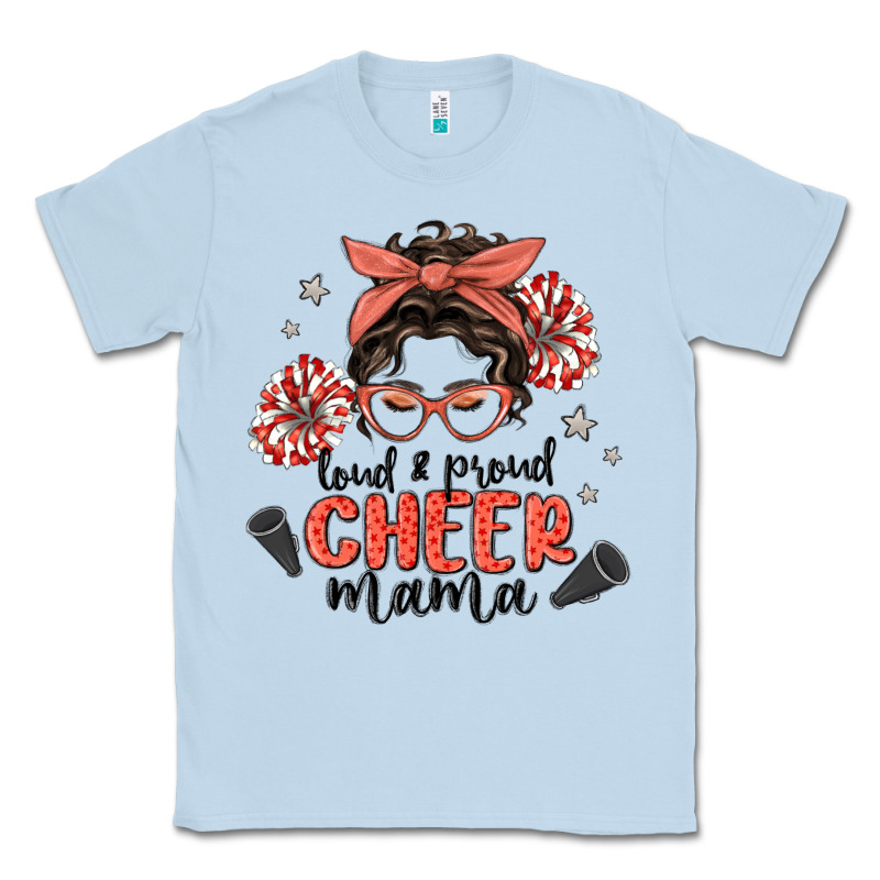 Loud&proud Mama Messy Bun Classic Tee by MaliasSmallBusiness | Teevron