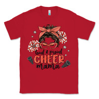Red loud&proud mama messy bun Classic Tee - MaliasSmallBusiness