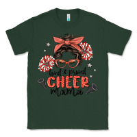 Sports Green loud&proud mama messy bun Classic Tee - MaliasSmallBusiness