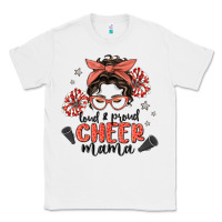 White loud&proud mama messy bun Classic Tee - MaliasSmallBusiness