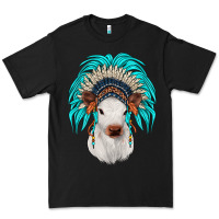 Black calf indian headdress Premium Tee - JahusDesignShop