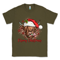 Army Green mooey christmas cow Classic Tee - JahusDesignShop