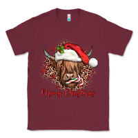 Burgundy mooey christmas cow Classic Tee - JahusDesignShop