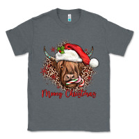 Charcoal Heather mooey christmas cow Classic Tee - JahusDesignShop