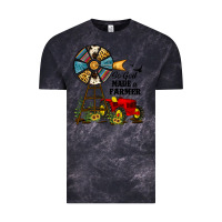 Cloud Black so god made a farmer Vintage Tee - JahusDesignShop