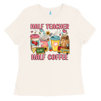 Bone half teacher half coffee Ladies Tee - JahusDesignShop