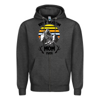 Charcoal Heather Best Buckin Mom Ever Zipper Hoodie - Bettercallsaul