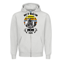 Dove Grey Best Buckin Mom Ever Zipper Hoodie - Bettercallsaul