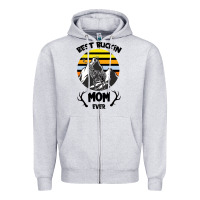 Best Buckin Mom Ever Zipper Hoodie | Teevron